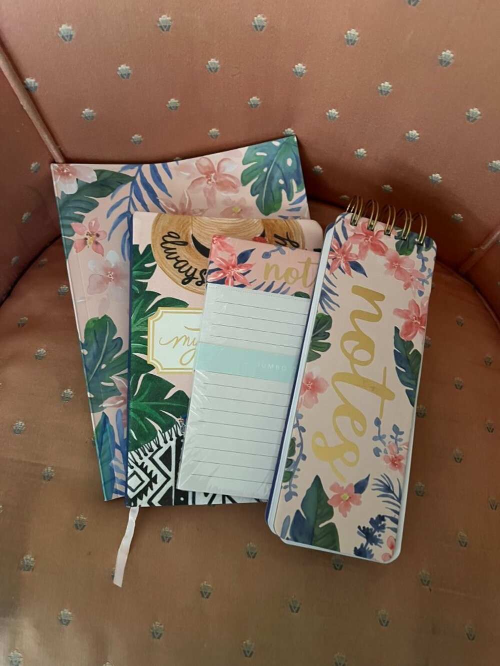 Eccolo LTD 4PC Floral Journal and Notepad Set